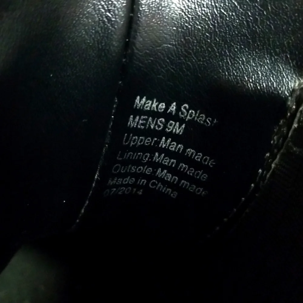 KENNETH COLE REACTION Men's Make A Splash Black Rain Shoe / Rainboots